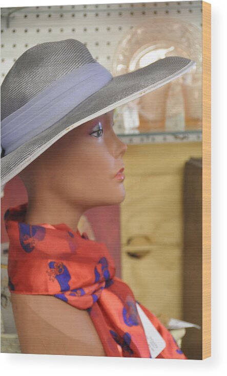 Hats Wood Print featuring the photograph Vogue by Jan Amiss Photography