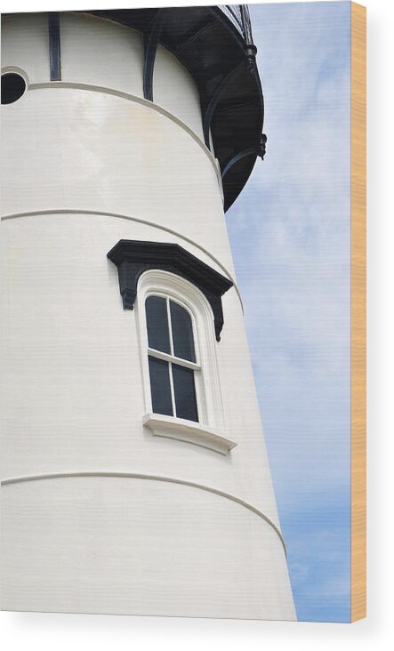 Martha's Vineyard Wood Print featuring the photograph West Chop Light House by Sue Morris