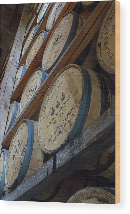 American Wood Print featuring the photograph Woodford Reserve Rik house by Karen Foley