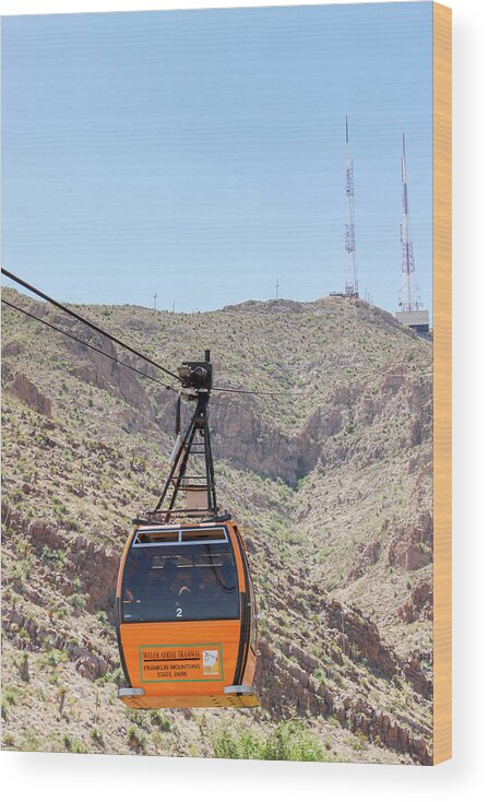 El Paso Wood Print featuring the photograph Wyler Aerial Tramway by SR Green