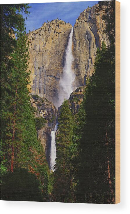 Yosemite Fall Wood Print featuring the photograph Yosemite Fall by Greg Norrell
