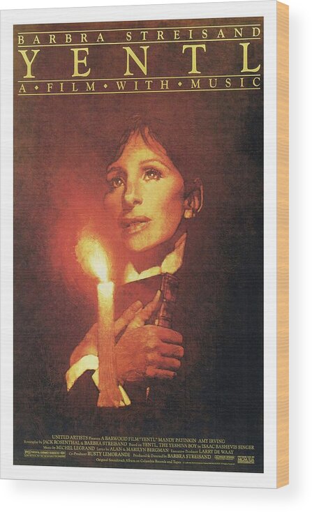 Barbra Streisand Wood Print featuring the photograph BARBRA STREISAND in YENTL -1983-. #1 by Album