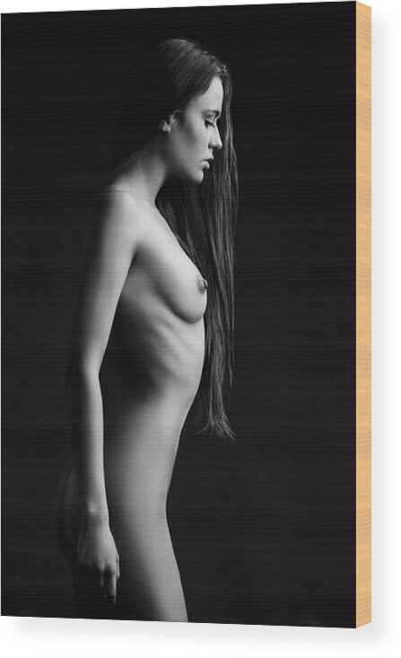 Sensual Wood Print featuring the photograph Curves #1 by Martin Krystynek, Qep