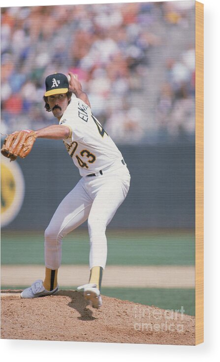 1980-1989 Wood Print featuring the photograph Dennis Eckersley by Otto Greule Jr