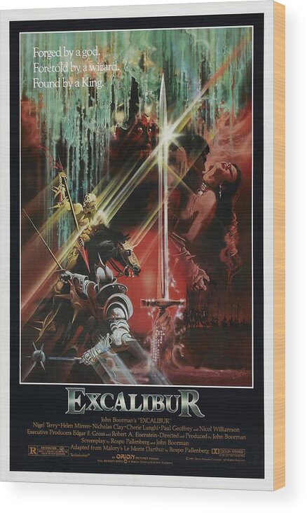 1980s Wood Print featuring the photograph Excalibur -1981-. #1 by Album