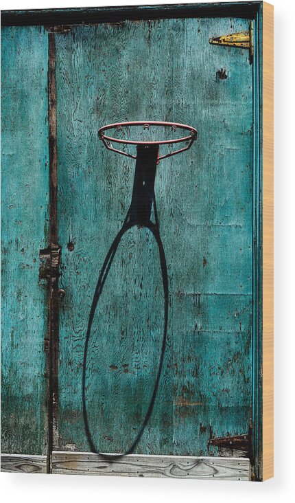 Cambridge Wood Print featuring the photograph Half-court #1 by John Hoey