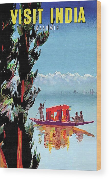 Kashmir Wood Print featuring the digital art Kashmir, India #1 by Long Shot