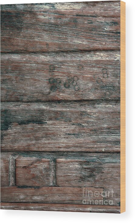 Abstract Wood Print featuring the photograph Old wood background #1 by Tom Gowanlock