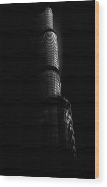 Blackandwhite Wood Print featuring the photograph Tower #1 by John Laprad