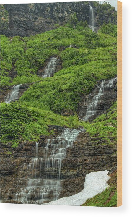Waterfalls Wood Print featuring the photograph Waterfalls #1 by Bill Sherrell