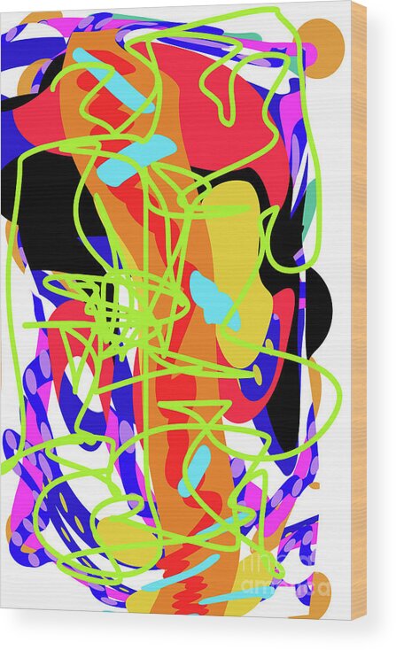 Walter Paul Bebirian: Volord Kingdom Art Collection Grand Gallery Wood Print featuring the digital art 10-13-2019d by Walter Paul Bebirian