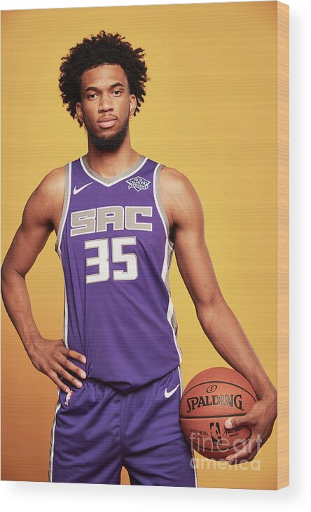 Marvin Bagley Iii Wood Print featuring the photograph 2018 Nba Rookie Photo Shoot by Jennifer Pottheiser