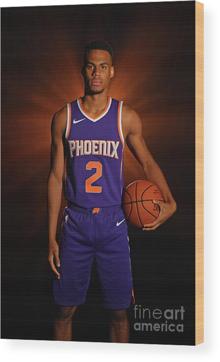 Elie Okobo Wood Print featuring the photograph 2018 Nba Rookie Photo Shoot by Jesse D. Garrabrant