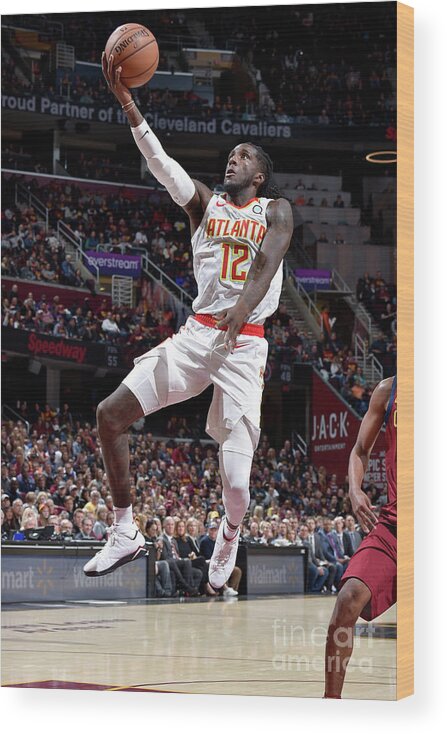 Taurean Prince Wood Print featuring the photograph Atlanta Hawks V Cleveland Cavaliers by David Liam Kyle