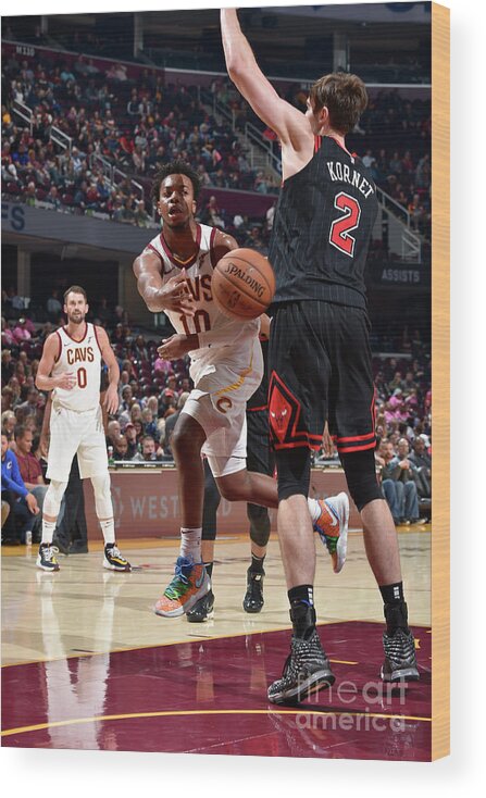 Nba Pro Basketball Wood Print featuring the photograph Chicago Bulls V Cleveland Cavaliers by David Liam Kyle