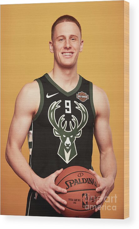 Donte Divencenzo Wood Print featuring the photograph 2018 Nba Rookie Photo Shoot #156 by Jennifer Pottheiser