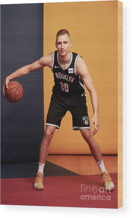 Dzanan Musa Wood Print featuring the photograph 2018 Nba Rookie Photo Shoot #181 by Jennifer Pottheiser