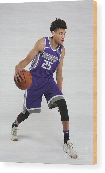 Justin Jackson Wood Print featuring the photograph Justin Jackson Rookie Shoot by Steve Yeater
