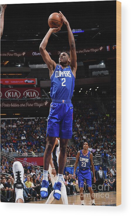 Nba Pro Basketball Wood Print featuring the photograph La Clippers V Orlando Magic by Fernando Medina