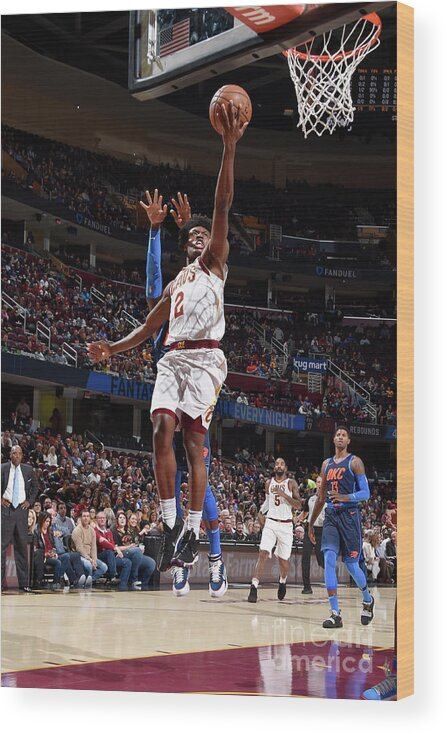 Nba Pro Basketball Wood Print featuring the photograph Oklahoma City Thunder V Cleveland by David Liam Kyle