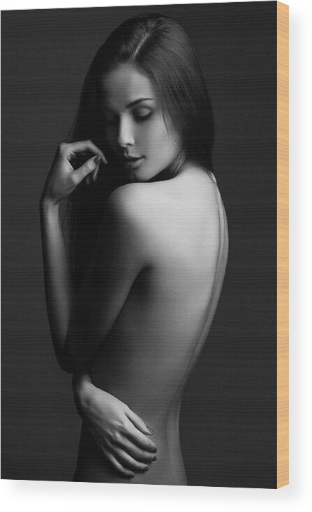Analog Wood Print featuring the photograph Sensual Beauty #2 by Martin Krystynek Mqep