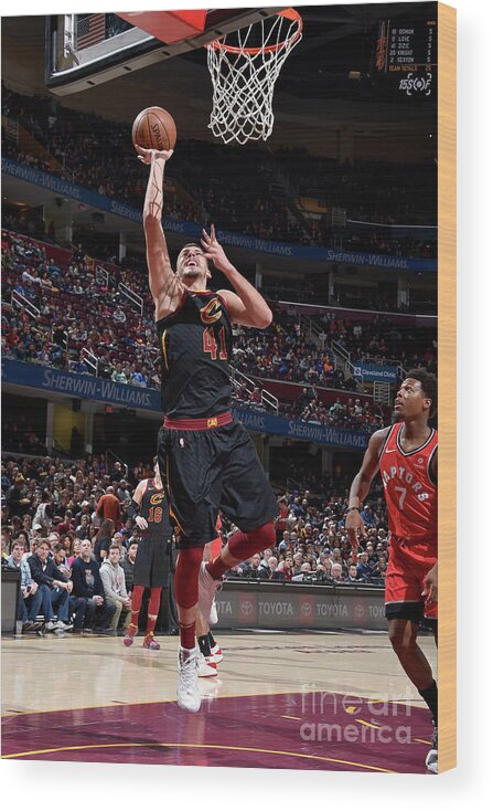 Ante Zizic Wood Print featuring the photograph Toronto Raptors V Cleveland Cavaliers #21 by David Liam Kyle