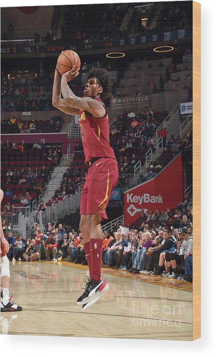Nba Pro Basketball Wood Print featuring the photograph Miami Heat V Cleveland Cavaliers by David Liam Kyle