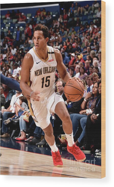 Frank Jackson Wood Print featuring the photograph Utah Jazz V New Orleans Pelicans #3 by Bill Baptist