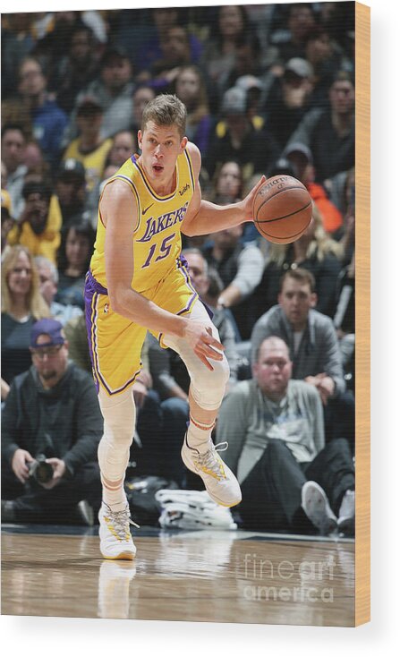 Moritz Wagner Wood Print featuring the photograph Los Angeles Lakers V Minnesota #4 by David Sherman
