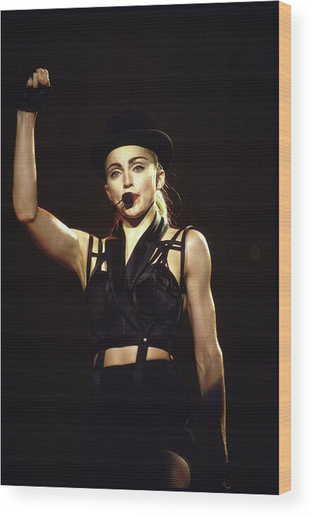 Color Image Wood Print featuring the photograph Madonna #4 by Dmi