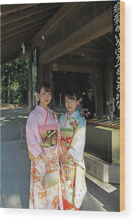 Meiji Jingu Shrine Wood Print featuring the photograph Meiji Jingu Shrine - Tokyo, Japan by Richard Krebs