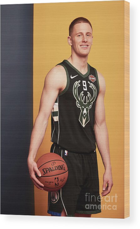 Donte Divencenzo Wood Print featuring the photograph 2018 Nba Rookie Photo Shoot #43 by Jennifer Pottheiser