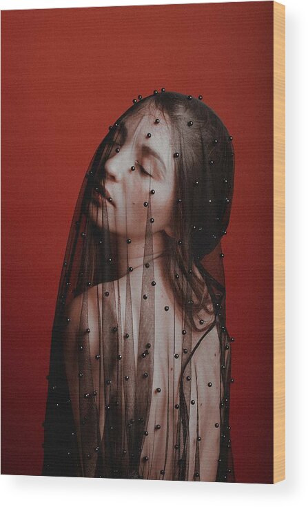 Veil Wood Print featuring the photograph #46 by Artem Vasilenko
