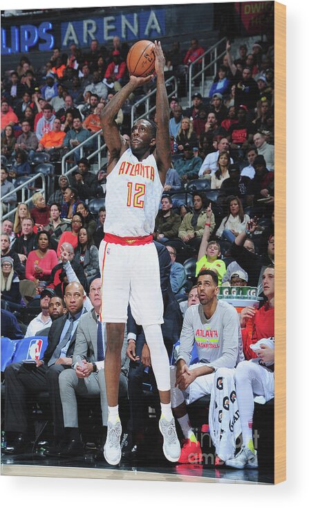 Taurean Prince Wood Print featuring the photograph Miami Heat V Atlanta Hawks #5 by Scott Cunningham