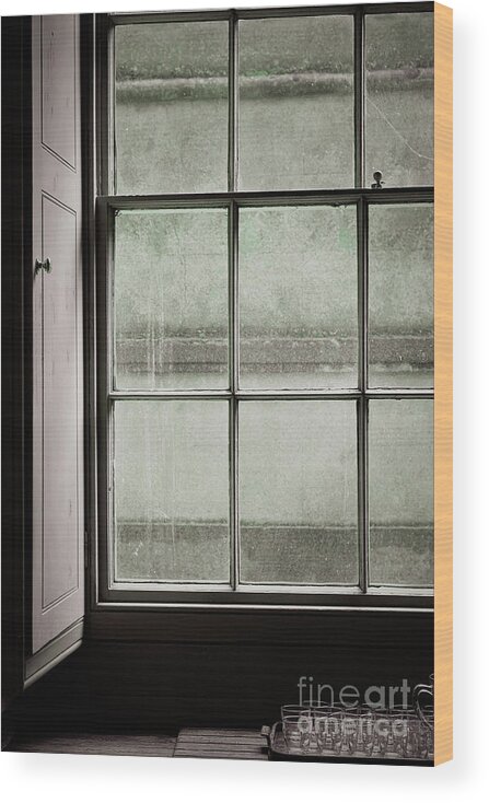 Apartment Wood Print featuring the photograph Old window frame #5 by Tom Gowanlock