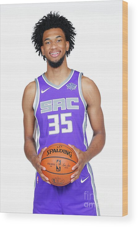 Media Day Wood Print featuring the photograph 2018-19 Sacramento Kings Media Day by Rocky Widner