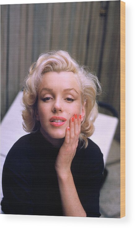 Marilyn Monroe Wood Print featuring the photograph Marilyn Monroe #5 by Alfred Eisenstaedt