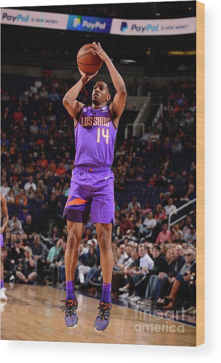 De'anthony Melton Wood Print featuring the photograph New Orleans Pelicans V Phoenix Suns #7 by Barry Gossage