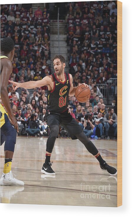 Jose Calderon Wood Print featuring the photograph Indiana Pacers V Cleveland Cavaliers - #9 by David Liam Kyle
