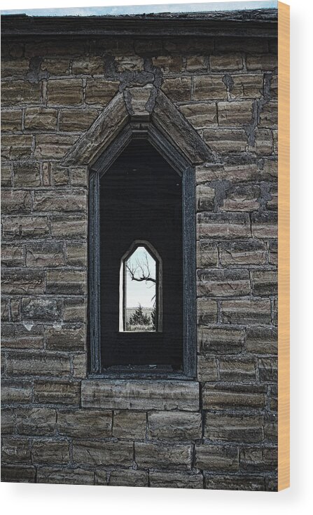 Church Wood Print featuring the photograph Abandoned Church #3 by Ron Weathers