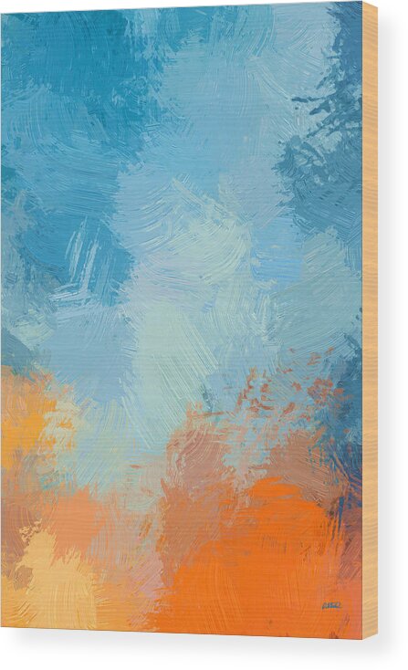 Abstract Wood Print featuring the painting Abstract - DWP1549241 by Dean Wittle