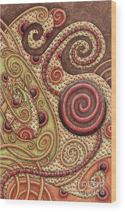 Whimsical Wood Print featuring the photograph Abstract Spiral 4 by Amy E Fraser