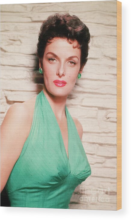 People Wood Print featuring the photograph Actress Jane Russell by Bettmann