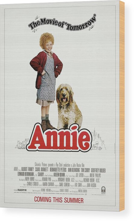 1980s Wood Print featuring the photograph Annie -1982-. by Album