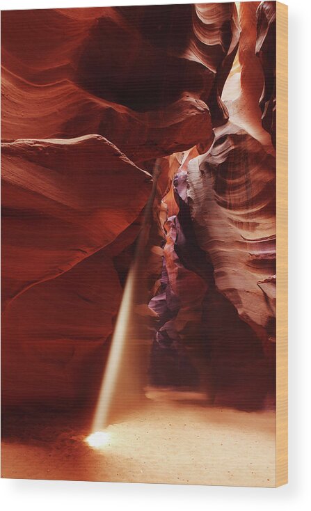 Antelope Canyon Wood Print featuring the photograph Antelope Canyon National Park by Costint