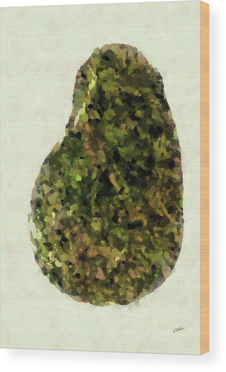 Impressionist Wood Print featuring the painting Avocado - DWP1645892 by Dean Wittle