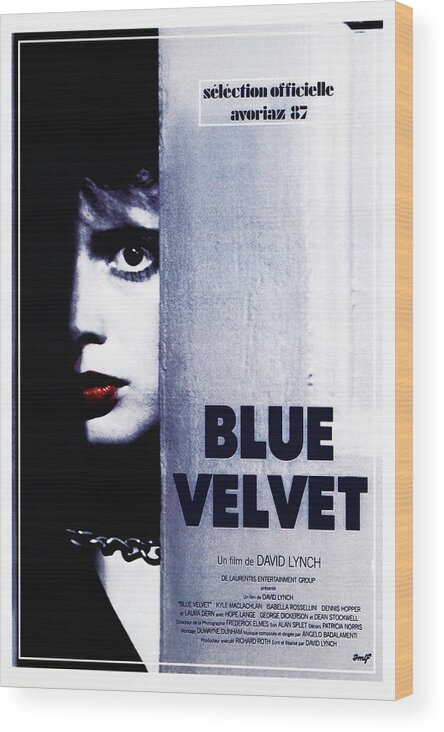 1986 Wood Print featuring the photograph Blue Velvet by Globe Photos