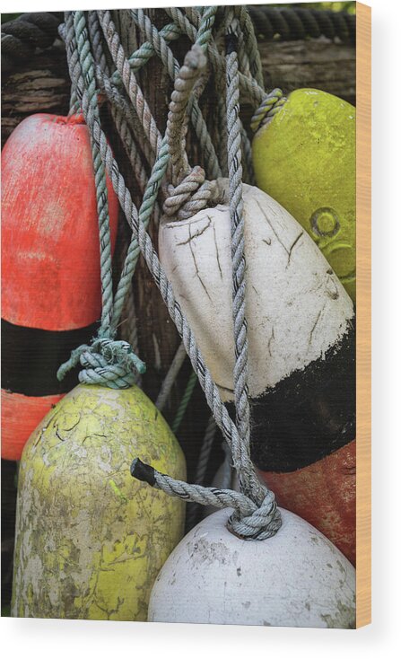 Boat Wood Print featuring the photograph Boat Bumpers I by Andy Amos
