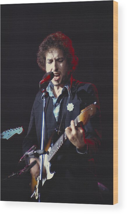 Bob Dylan Wood Print featuring the photograph Bob Dylan by Patrick Donehue