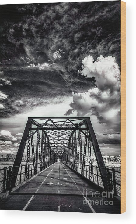 Bridge Wood Print featuring the photograph Cedar Avenue Bridge by Bill Frische